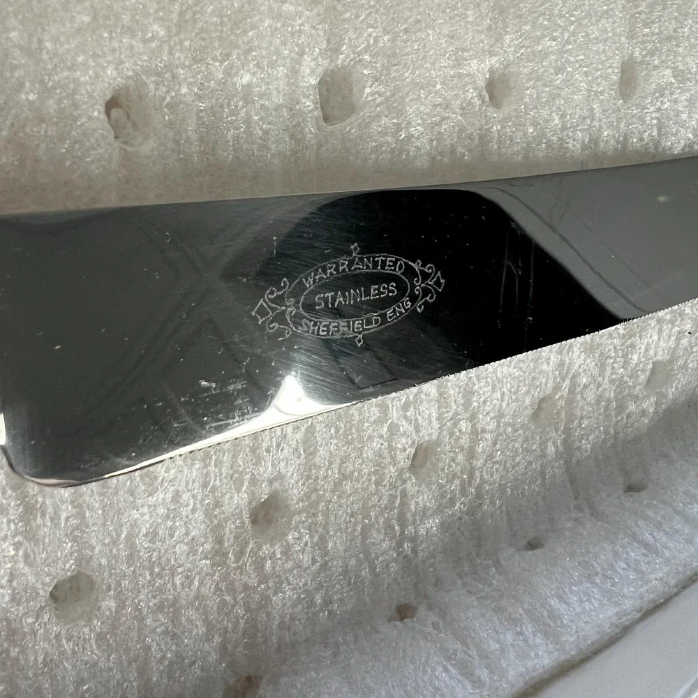 Crane or Swan‎ Carved Handle Sheffield Artek Cake Knife